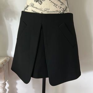 Zara Split Black Mini Skirt Womens size M